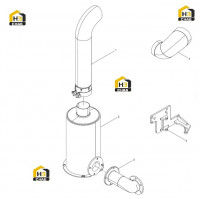 Глушитель в сборе