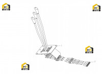 Рычаг управления трехсекционный 252904031