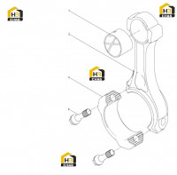 Шатун в сборе