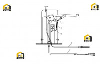 Трос ручного тормоза 251808894