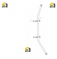 Труба трехсекционная стрелы 252911481