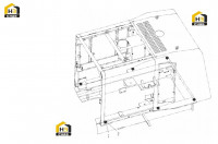 Узел крепления капота 252910963