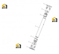 Вал карданный передний 251805363