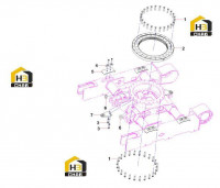 Подшипник поворотного устройства 13001988