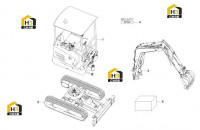 Составляющие гусеничного экскаватора 13006591