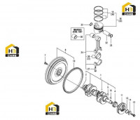 Вал коленчатый и поршень 60279840