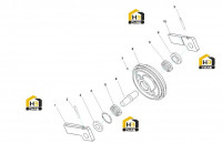 Колесо направляющее 60022088