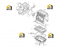 Корпус маховика и масляный поддон 60279831
