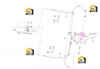 Соединение шлангов цилиндров 13784011