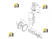 Вал коленчатый и поршень 60279839