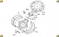 2. Тормоз дисковый однопоршневой с клиновым разжимом