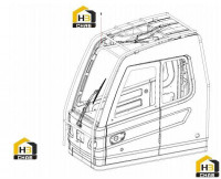 Корпус кабины оператора SJC62 II 25HK4 12438831