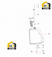 Бак топливный 13058441