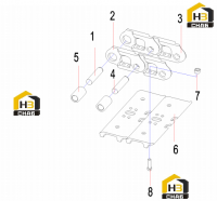 Цепи гусеничные STC101GA-3044 13134805
