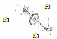 Колесо направляющее 60181502