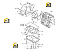 Корпус маховика и масляный поддон 60292527