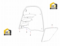 Накладка левой двери 13088416