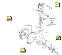 Вал коленчатый и поршень 60292531