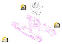Демпфер поворотной платформы 13691842