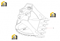 Седло зуба ковша 13690652