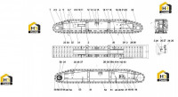 Устройство рамы левой гусеницы 13821944