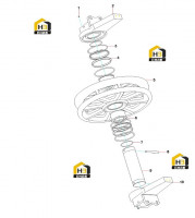 Колесо направляющее 11111698