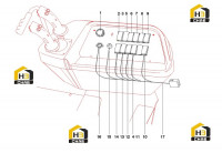 Панель управления правая 13045768