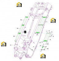 Подножки поворотной платформы 12215775