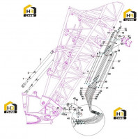Система гидравлическая нижней секции (часть1) 14008683