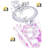 Система гидравлическая поворотного механизма 14008598