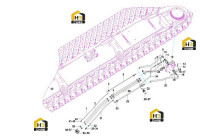 Система гидравлическая правой гусеницы 13961400