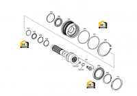 Вал входной с комплектующими 4143.102.002