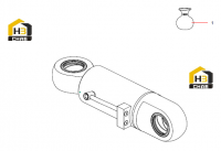 Цилиндр поворотного замка 12632237