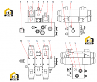 Клапан распределительный поворотного замка 12618950