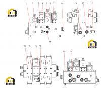 Клапан распределительный спредера 12618980