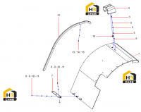 Крыло левое 12457625