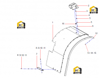 Крыло правое 12457630