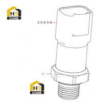 Датчик давления 12912754