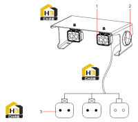 Фара передняя 13940546