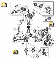 Насос охлаждающей жидкости 60349742