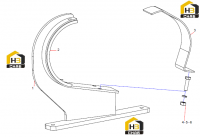 Опора впускной трубы 12566017