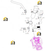 Система выхлопная 13572789