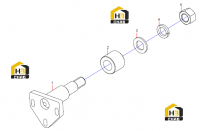 Вал направляющего колеса 13552549