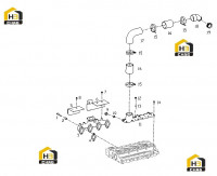 Коллектор выпускной с комплектующими