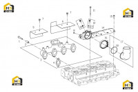 Коллектор выпускной с комплектующими
