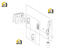 Маслоохладитель и фильтр масляный