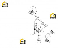Трубопровод системы охлаждения D24A-000-53(W)+C