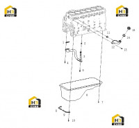 Поддон двигателя и маслосборник
