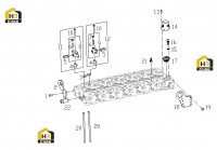 Термостат, коромысла и подъемные кронштейны