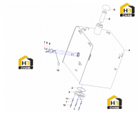 Бак топливный SY215C9.1.3.5.2A 13371269
